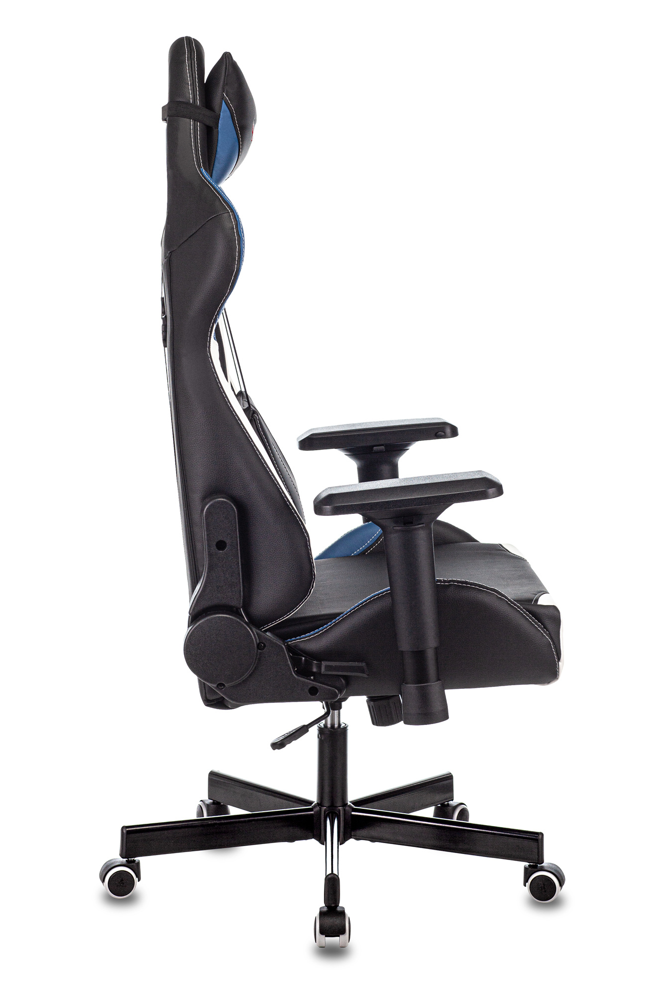 Кресло компьютерное Бюрократ Zombie Viking Tank черный/синий/белый - фото 3