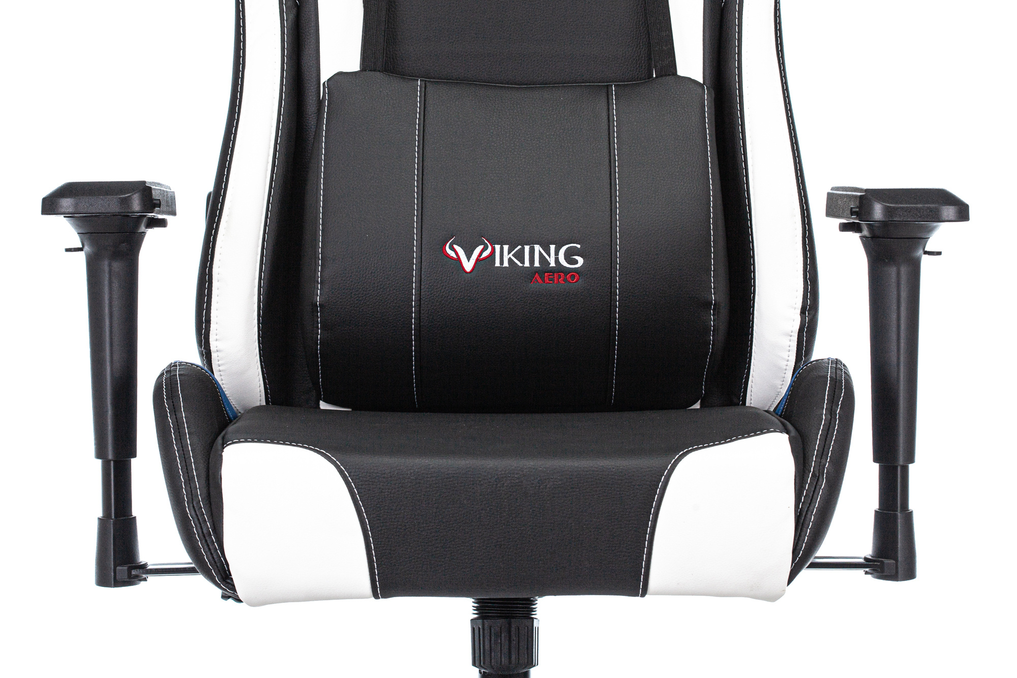 Кресло компьютерное Бюрократ Zombie Viking Tank черный/синий/белый - фото 6