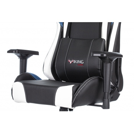 Кресло компьютерное Бюрократ Zombie Viking Tank черный/синий/белый - фото 8