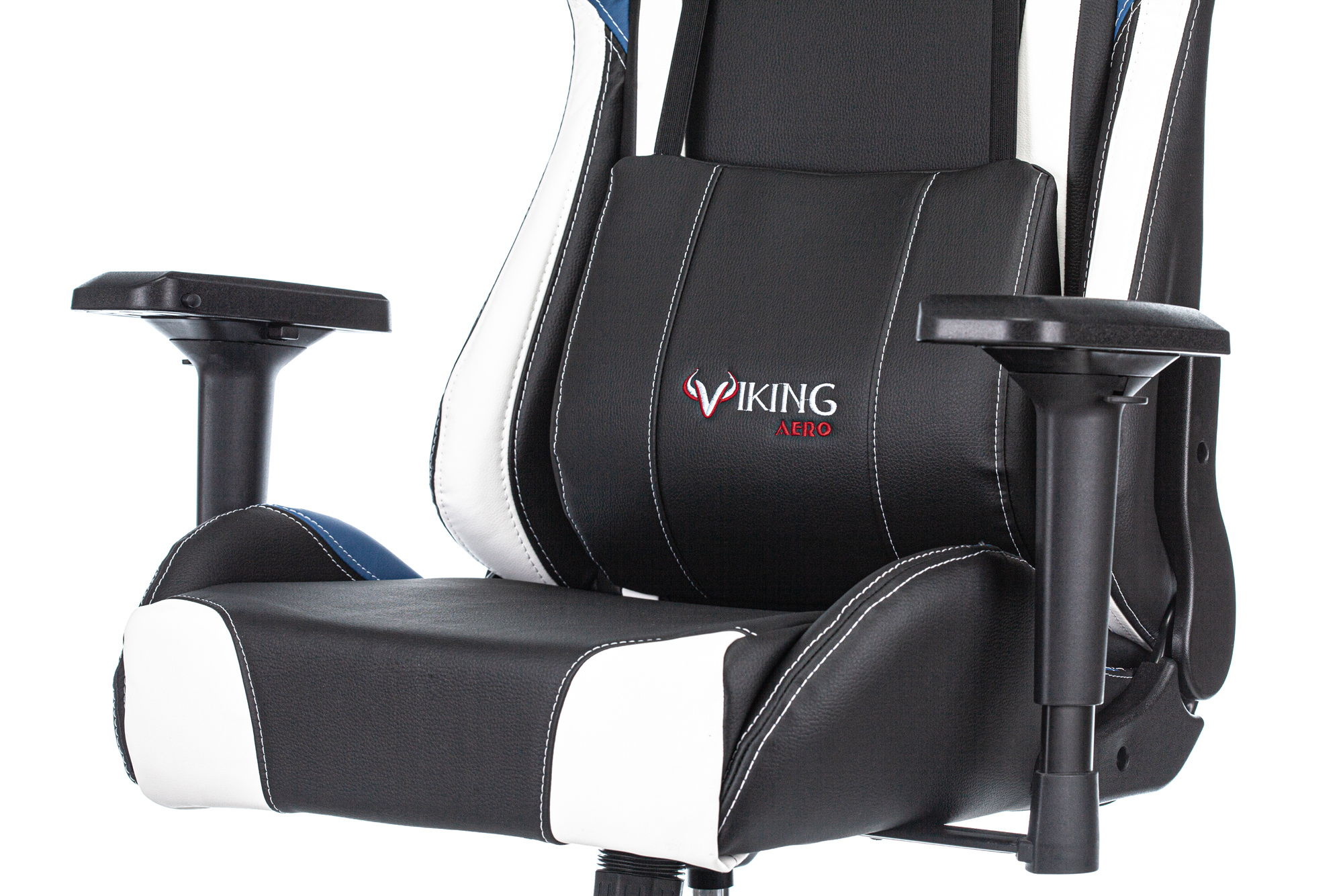 Кресло компьютерное Бюрократ Zombie Viking Tank черный/синий/белый - фото 8