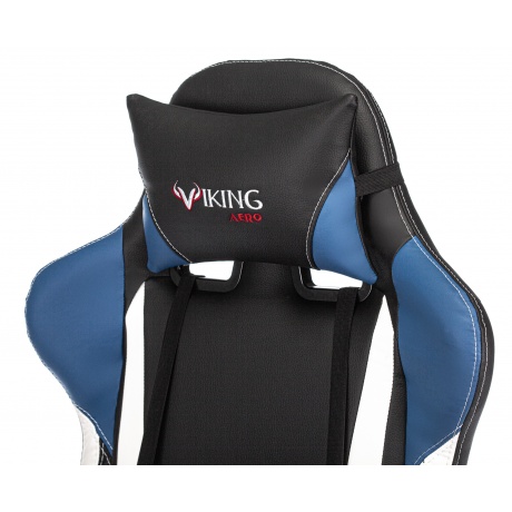 Кресло компьютерное Бюрократ Zombie Viking Tank черный/синий/белый - фото 9