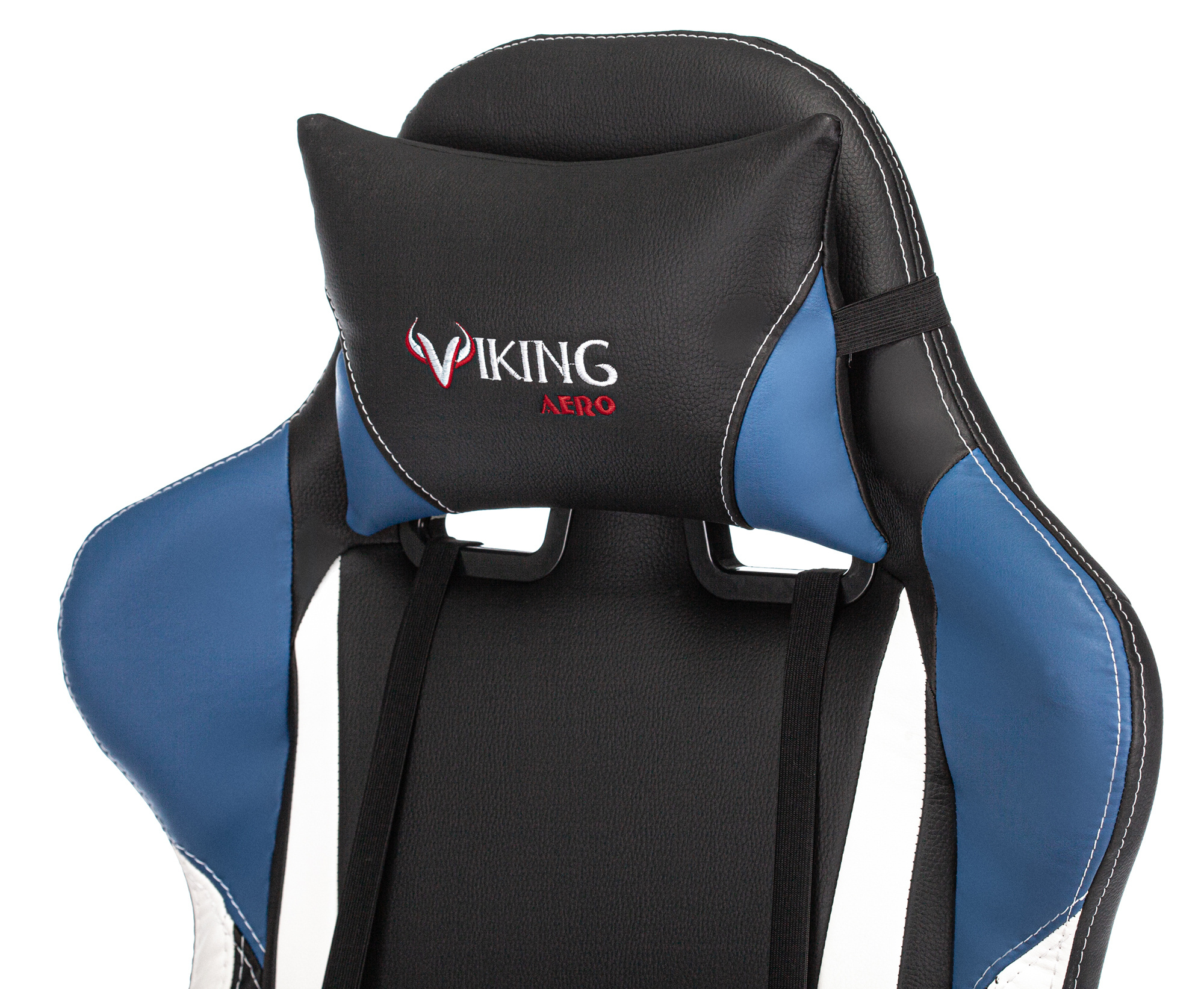 Кресло компьютерное Бюрократ Zombie Viking Tank черный/синий/белый - фото 9