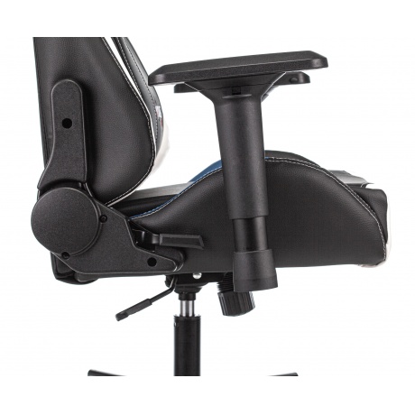 Кресло компьютерное Бюрократ Zombie Viking Tank черный/синий/белый - фото 10