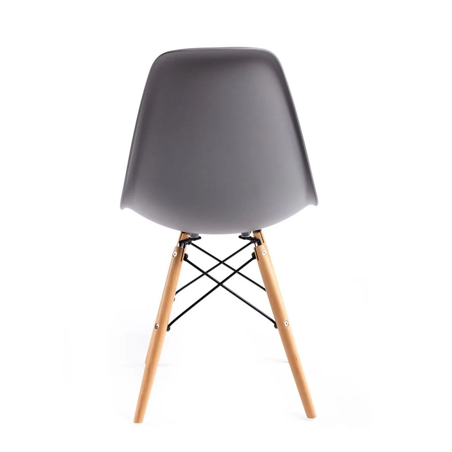 532632, Стулья BRABIX "Eames CF-010", КОМПЛЕКТ 4 шт., пластик серый, опоры дерево/металл, 532632, 2033A - фото 4