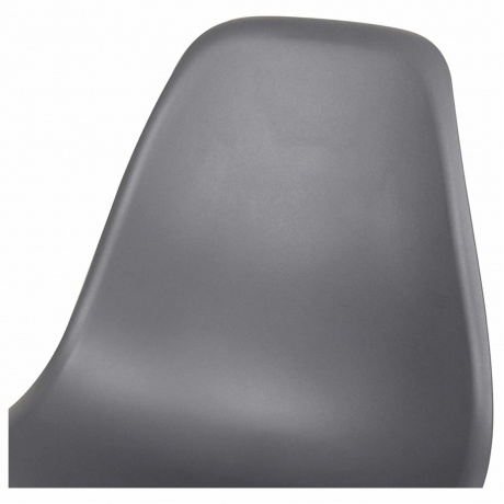 532632, Стулья BRABIX "Eames CF-010", КОМПЛЕКТ 4 шт., пластик серый, опоры дерево/металл, 532632, 2033A - фото 7