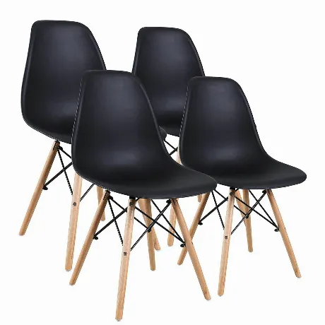 532631, Стулья BRABIX "Eames CF-010", КОМПЛЕКТ 4 шт., пластик че...