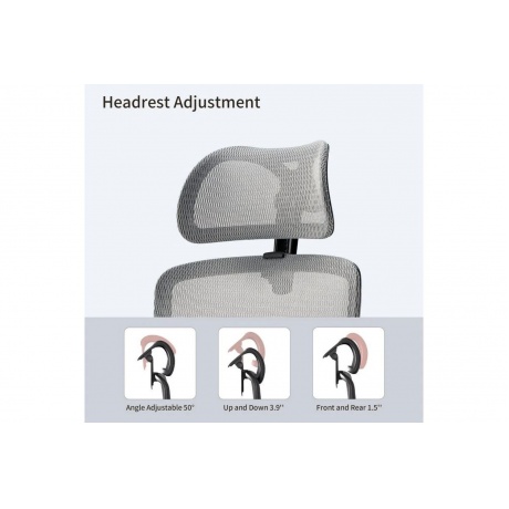 Компьютерное кресло Eureka ERK-OC15-GY, серое - фото 4