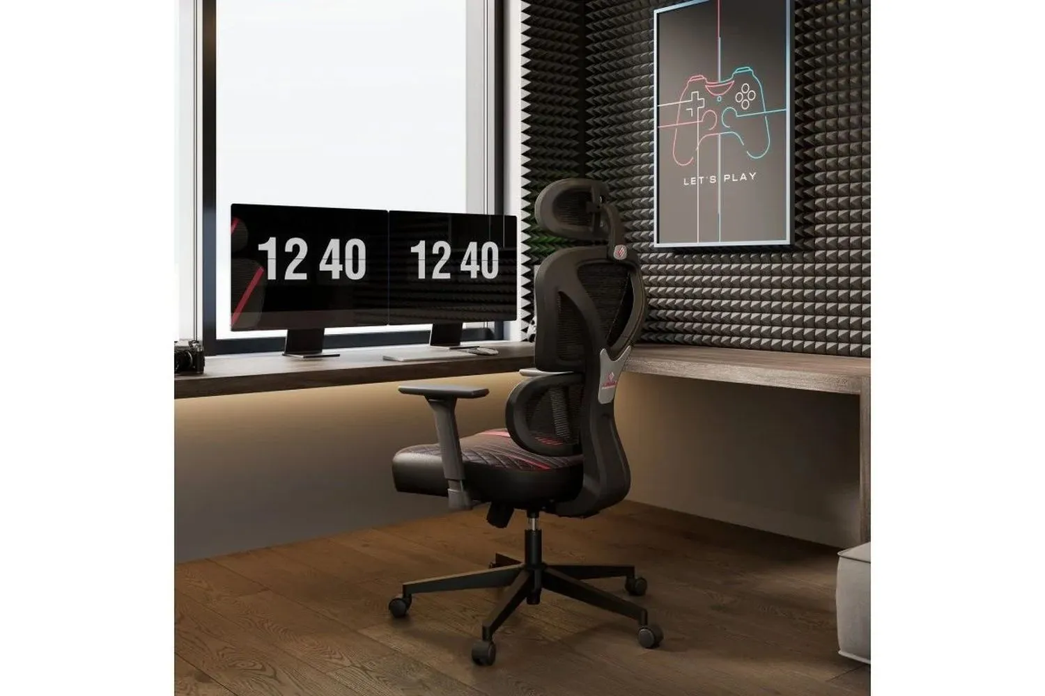 Компьютерное кресло Eureka Norn, красный (ERK-GC06-R) - фото 12