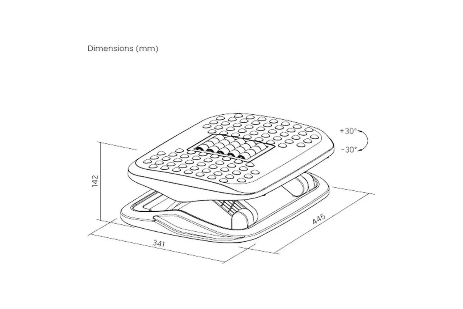 Подставка для ног FoxGear FG-FOOT-1, черный - фото 5