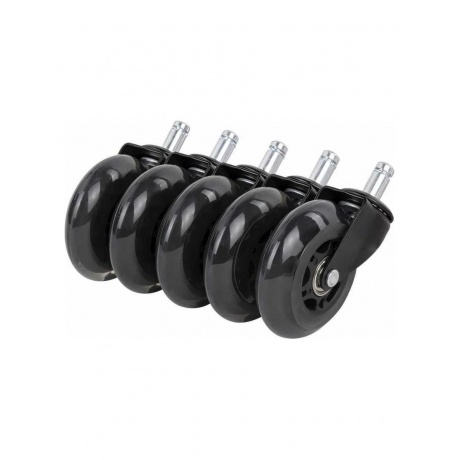 Колеса (ролики) BRABIX для кресла мягкие, резиновые, КОМПЛЕКТ 5 ...