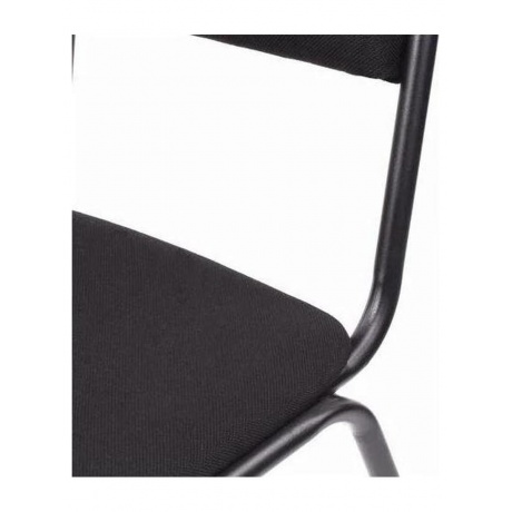 Стул для посетителей РС00М, черный каркас, кожзам черный - фото 4