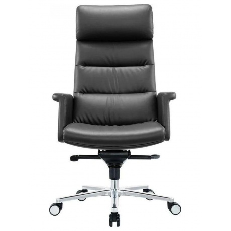 Кресло руководителя Cactus CS-LBK-AMSTERDAM кожа крестов. алюминий - фото 2