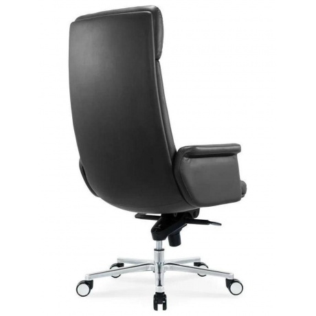 Кресло руководителя Cactus CS-LBK-AMSTERDAM кожа крестов. алюминий - фото 4