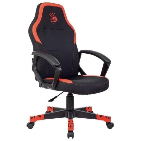 Кресло игровое A4Tech Bloody GC-190 черный/красный текстиль/эко....