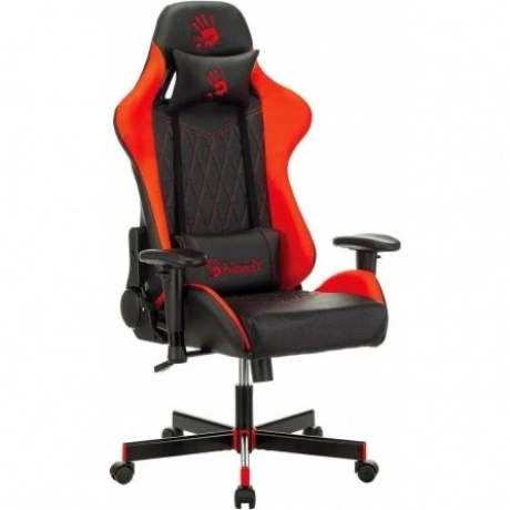 Кресло игровое A4Tech Bloody GC-870 черный/красный ромбик эко.ко...