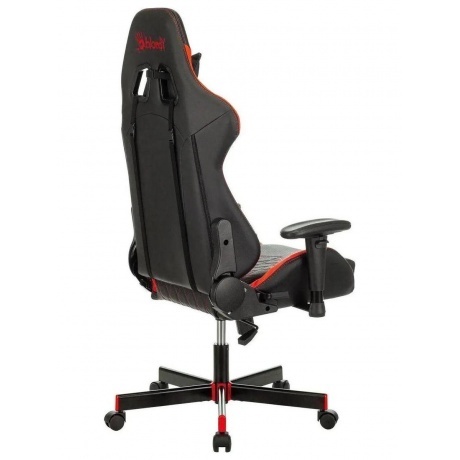 Кресло игровое A4Tech Bloody GC-870 черный/красный ромбик эко.кожа с подголов. крестов. металл - фото 6