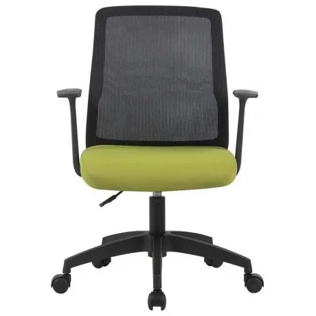 Кресло Cactus CS-MC222-BKGN черный сиденье салатовый сетка/ткань...