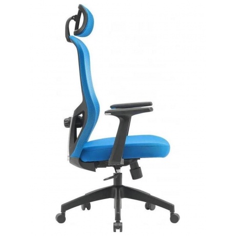 Кресло Cactus CS-MC515-BL темно-синий сиденье темно-синий сетка/ткань с подголов. крестов. пластик пластик черный - фото 3