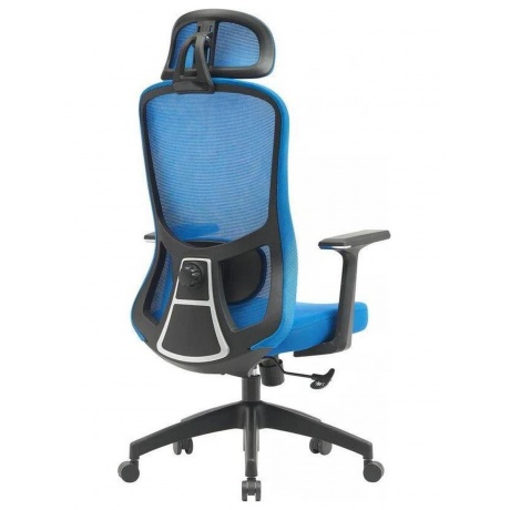 Кресло Cactus CS-MC515-BL темно-синий сиденье темно-синий сетка/ткань с подголов. крестов. пластик пластик черный - фото 4