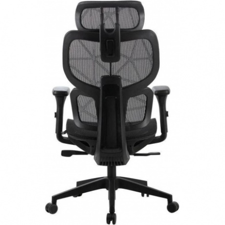 Кресло Cactus CS-MC555-BK черный сетка с подголов. крестов. пластик пластик черный - фото 5