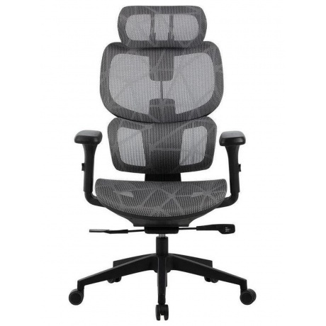 

Кресло Cactus CS-MC555-GY черный/серый сетка с подголов. крестов. пластик пластик черный