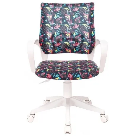 Кресло детское Бюрократ BUROKIDS 1 W мультиколор геометрия крест...