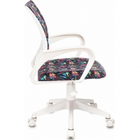 Кресло детское Бюрократ BUROKIDS 1 W мультиколор геометрия крестов. пластик пластик белый - фото 3