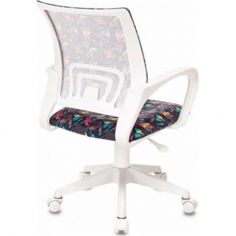 Кресло детское Бюрократ BUROKIDS 1 W мультиколор геометрия крестов. пластик пластик белый - фото 4