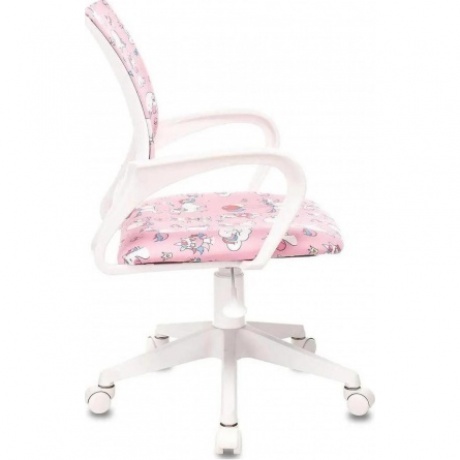 Кресло детское Бюрократ BUROKIDS 1 W розовый единороги крестов. пластик пластик белый - фото 3