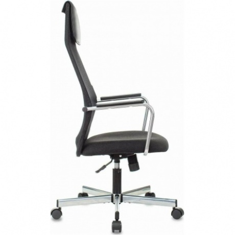 Кресло Бюрократ KB-5M черный TW-01 3C11 сетка/ткань с подголов. крестов. металл хром - фото 3