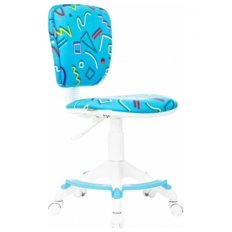 Кресло детское Бюрократ CH-W204/F голубой Sticks 06 крестов. пла...
