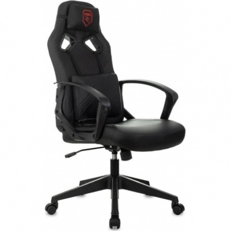 Кресло игровое Zombie 300 черный эко.кожа крестов. пластик пластик черный