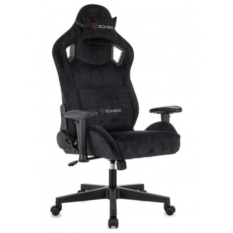

Кресло игровое Zombie Ghost Fabric черный Light-20 с подголов. крестов. пластик