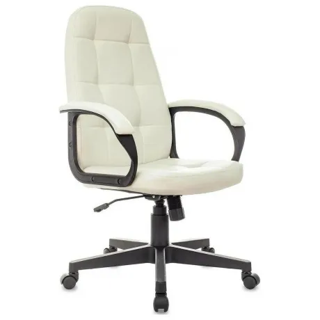 Кресло руководителя Бюрократ CH 002 слоновая кость OR-10 эко.кож...