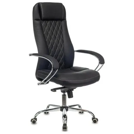 Кресло руководителя Бюрократ CH-609SL/ECO черный эко.кожа кресто...