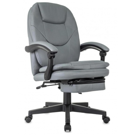 Кресло руководителя Бюрократ CH-868N-BF серый эко.кожа крестов. ...
