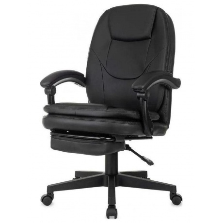 

Кресло руководителя Бюрократ CH-868N-BF черный эко.кожа крестов. пластик подст.для ног