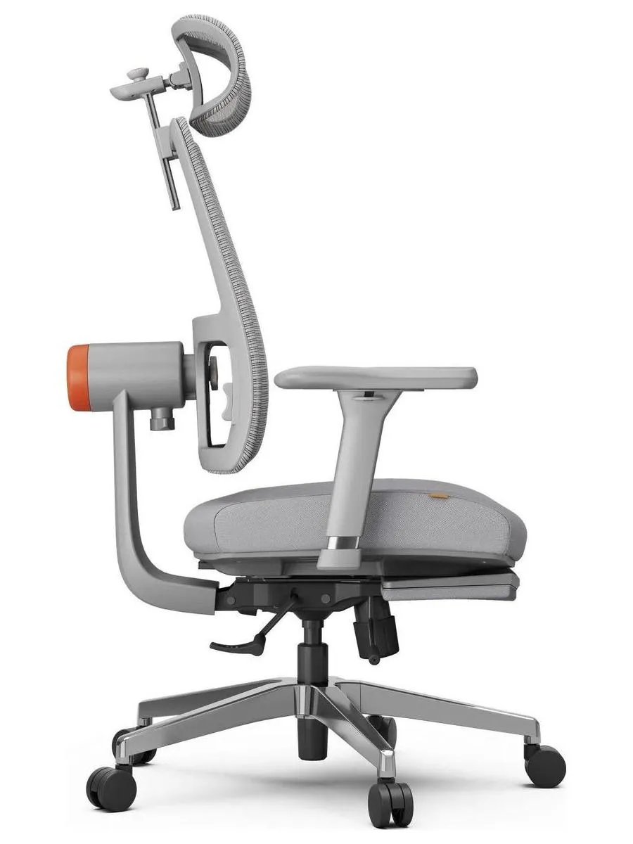 Эргономичное компьютерное кресло FoxGear NETZ модель M, серый - фото 2