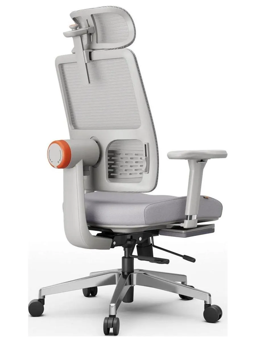Эргономичное компьютерное кресло FoxGear NETZ модель M, серый - фото 3