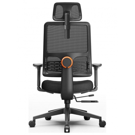 Эргономичное компьютерное кресло FoxGear NETZ модель E, черный - фото 4