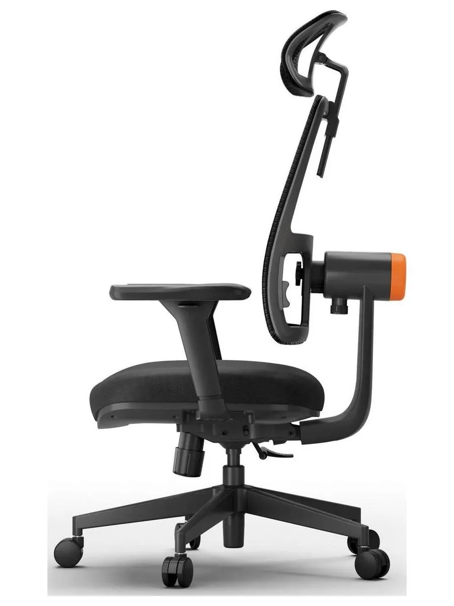 Эргономичное компьютерное кресло FoxGear NETZ модель E, черный - фото 6