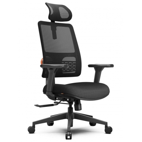 Эргономичное компьютерное кресло FoxGear NETZ модель E, черный - фото 7