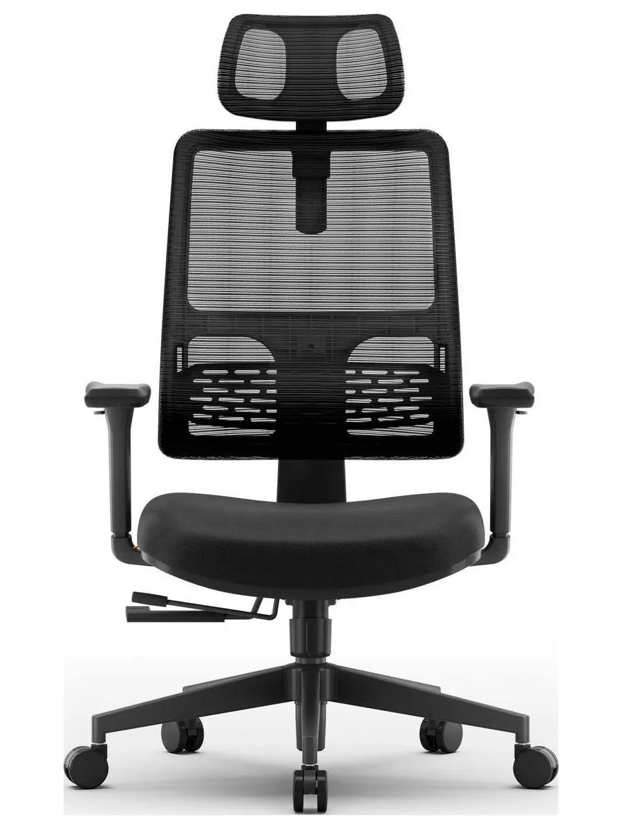 Эргономичное компьютерное кресло FoxGear NETZ модель E, черный - фото 8