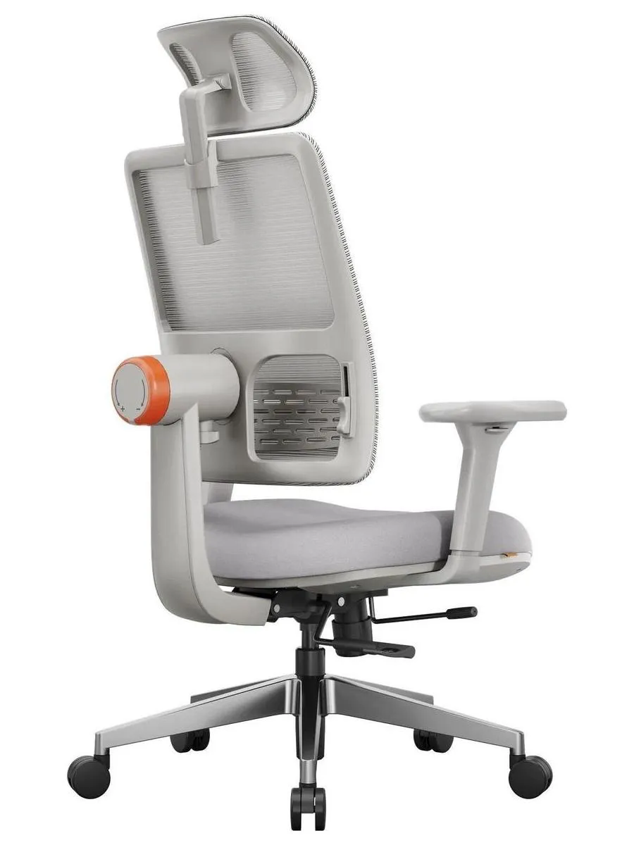 Эргономичное компьютерное кресло FoxGear NETZ модель E, серый - фото 4