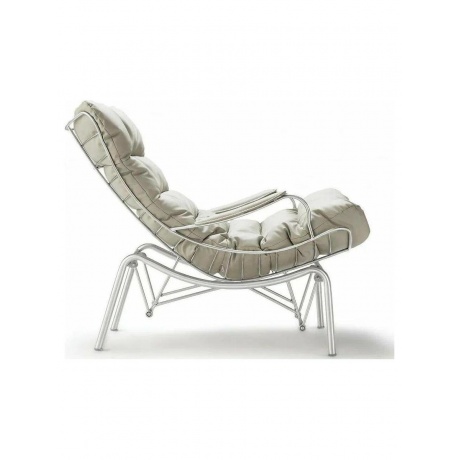 Кресло-качалка Liam с пуфом, серое - фото 2