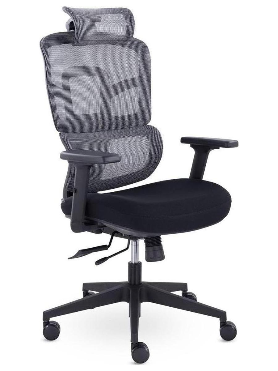 Кресло UTFC Киото М-250 черный пластик (серый/черный) - фото 2