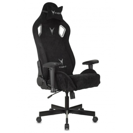 

Кресло игровое Knight Outrider черный Light-20 с подголов. крестов. металл