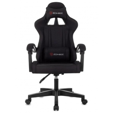 

Кресло игровое Zombie Void черный с подголов. крестов. пластик