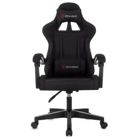 Кресло игровое Zombie Void черный с подголов. крестов. пластик