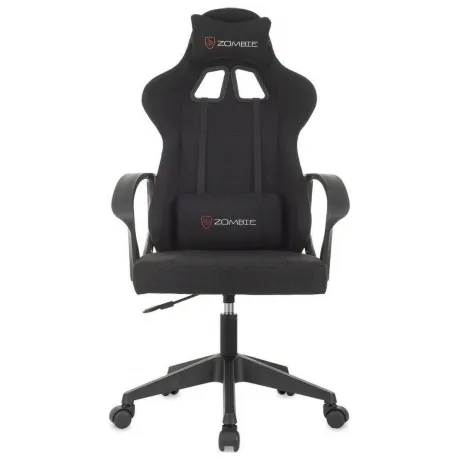 Кресло игровое Zombie Carry черный крестов. пластик